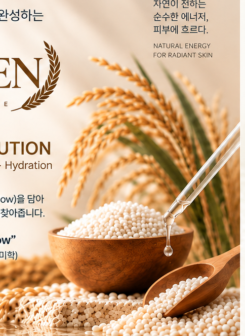 Rice bran skincare visual